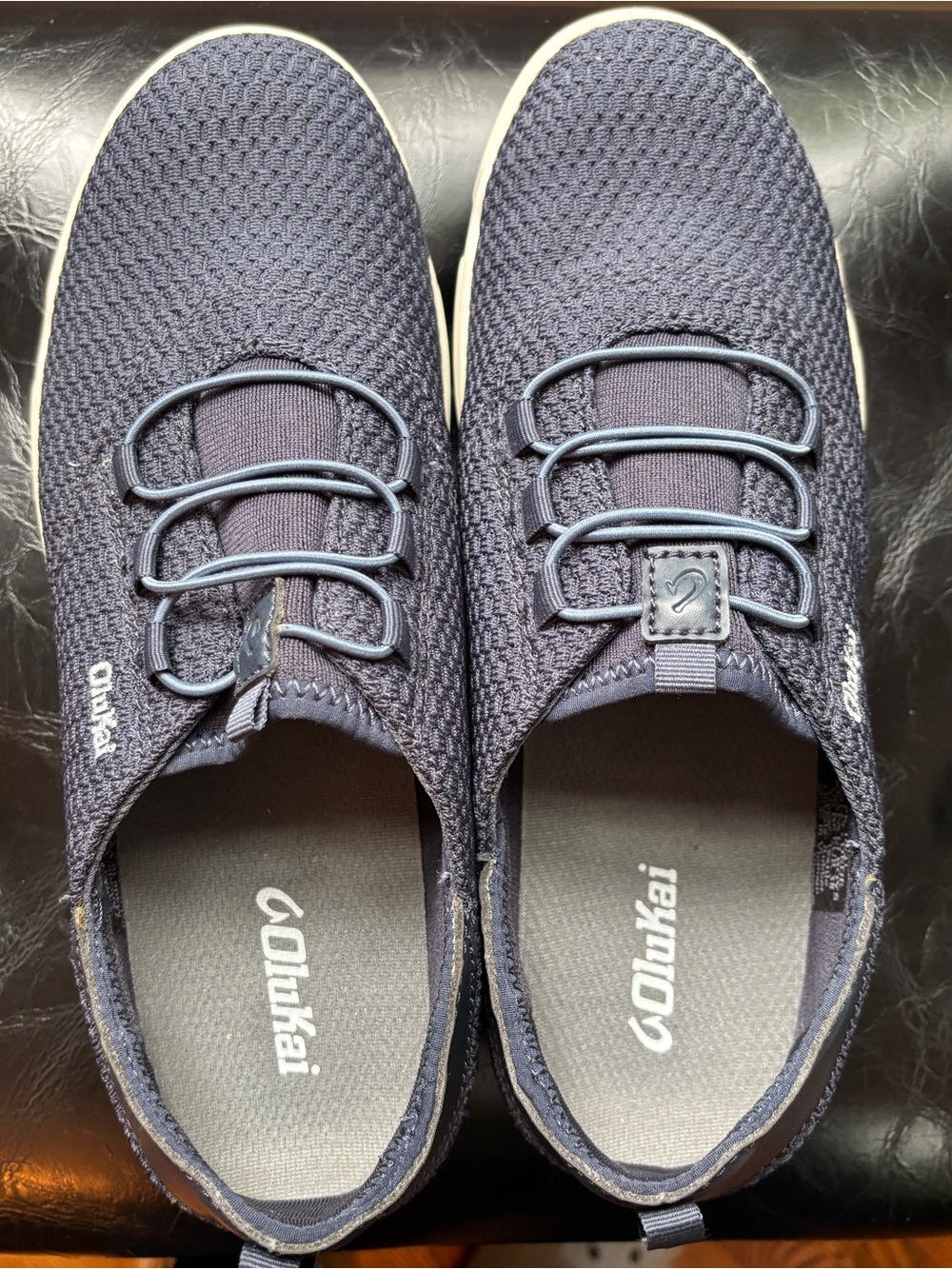 OluKai Big Boy Dark Navy Slip-On Knit Casual Shoes
